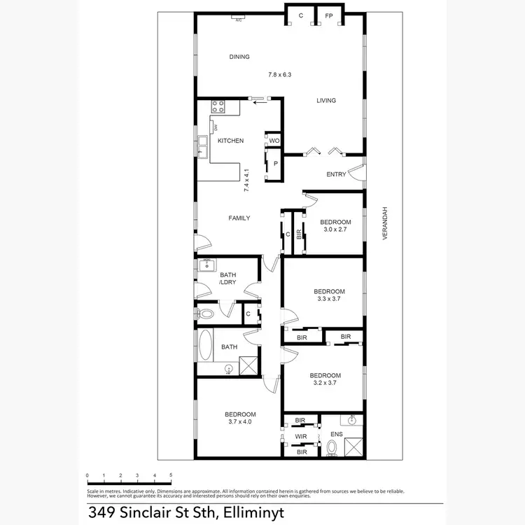 Floorplan of Homely house listing, 349 Sinclair Street South, Elliminyt VIC 3250