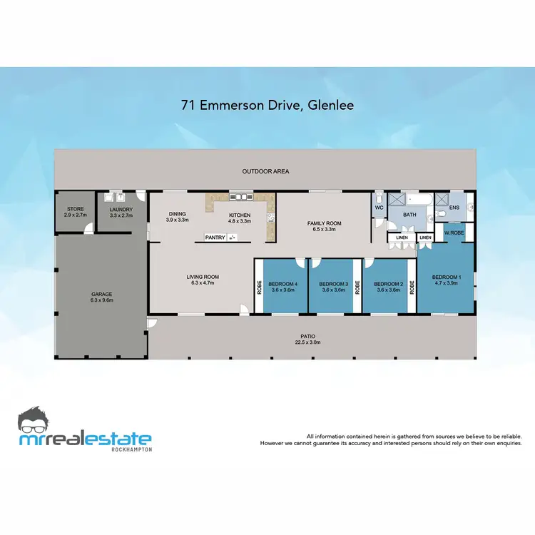 Floorplan of Homely house listing, 71 Emmerson Drive, Glenlee QLD 4711