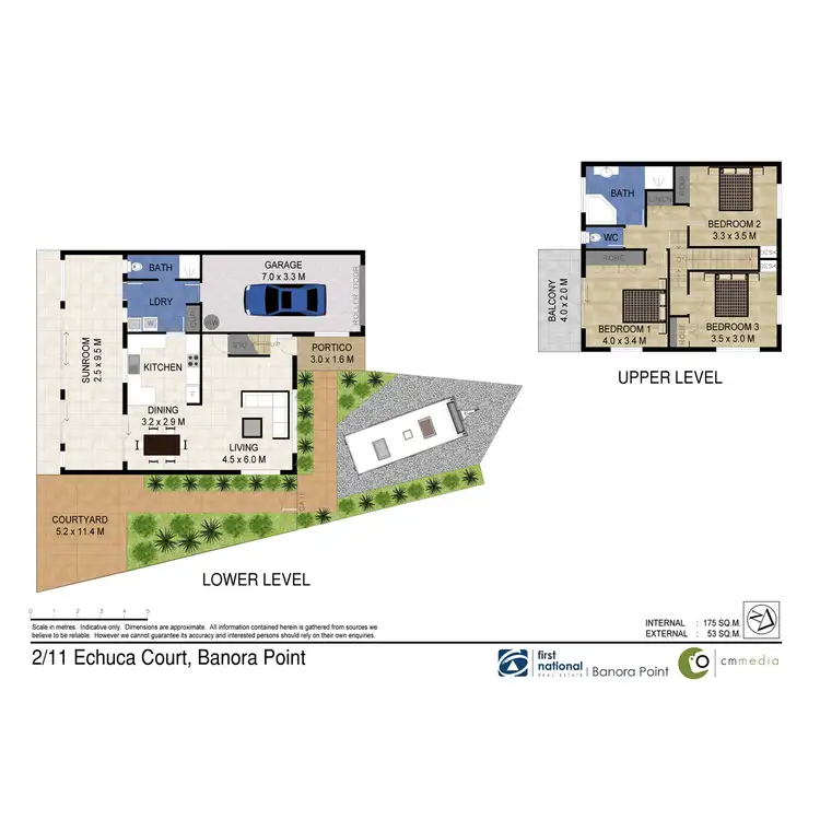 Floorplan of Homely semi-detached listing, 2/11 Echuca Crescent., Banora Point NSW 2486