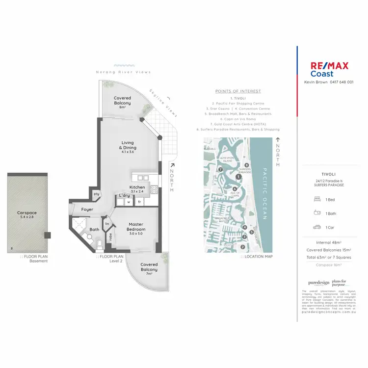 Floorplan of Homely apartment listing, 24/12 Paradise Island, Surfers Paradise QLD 4217