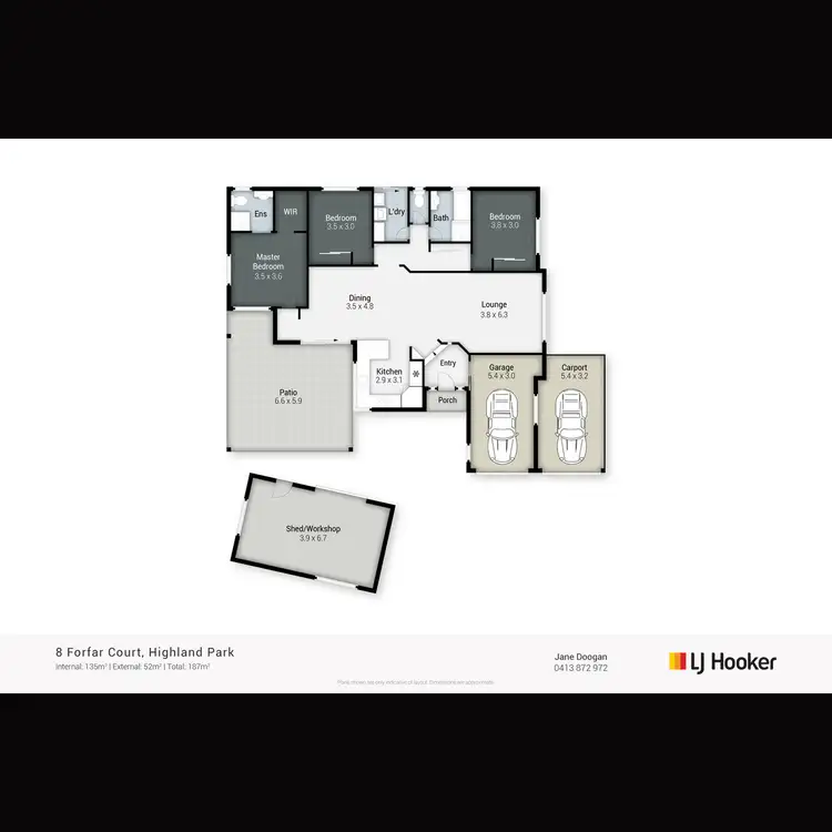 Floorplan of Homely house listing, 8 Forfar Court, Highland Park QLD 4211