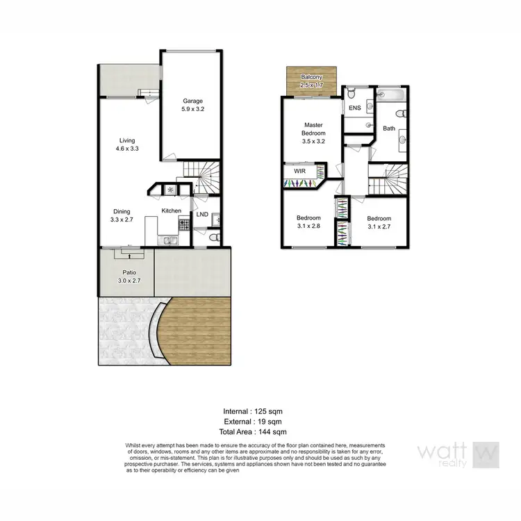 Floorplan of Homely townhouse listing, 3/45 Lacey Road, Carseldine QLD 4034