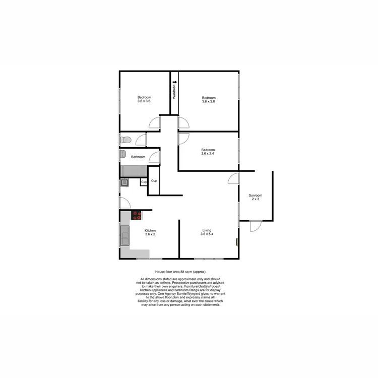 Floorplan of Homely house listing, 10 Woodward Avenue, Hillcrest TAS 7320