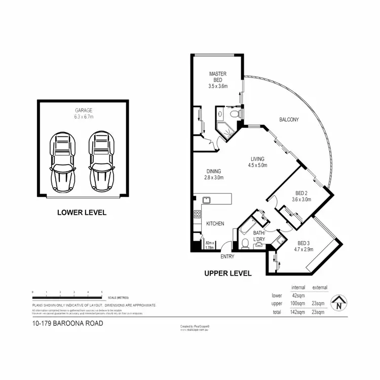 Floorplan of Homely apartment listing, 10/179 Baroona Road, Paddington QLD 4064