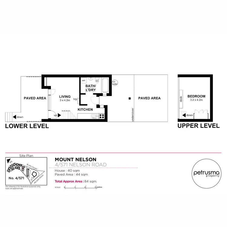 Floorplan of Homely unit listing, 4/571 Nelson Road, Mount Nelson TAS 7007