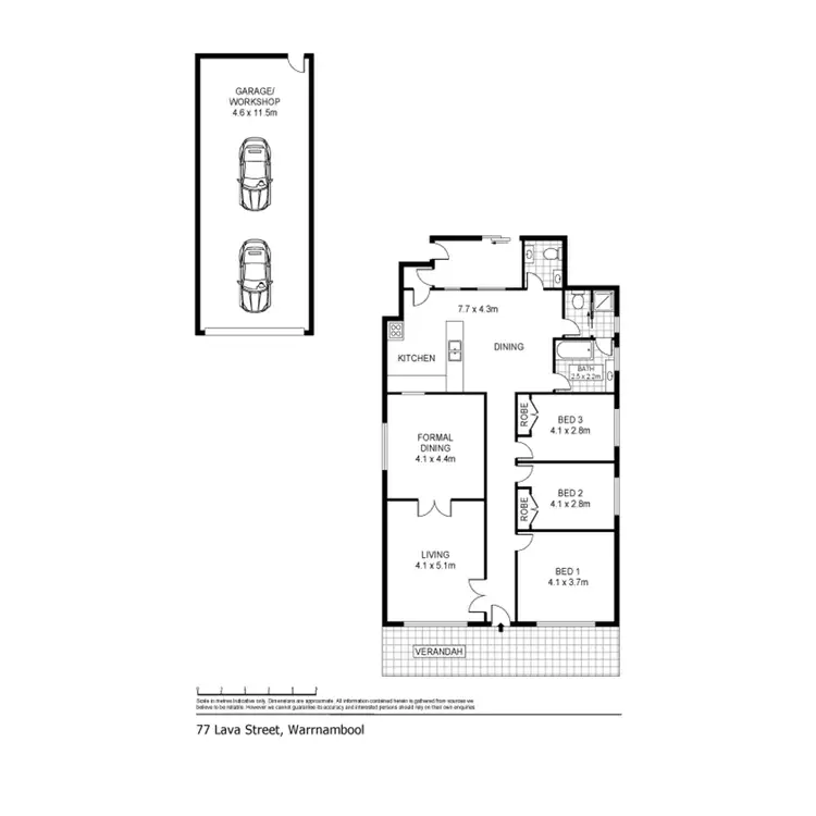 Floorplan of Homely house listing, 77 Lava Street, Warrnambool VIC 3280