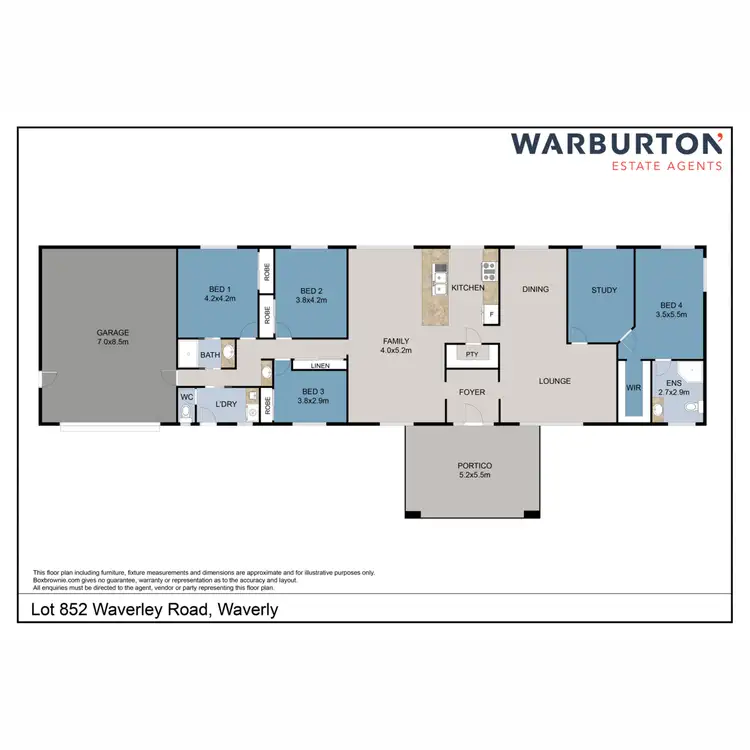 Floorplan of Homely house listing, Lot 852 Waverley Road, Waverly NSW 2337