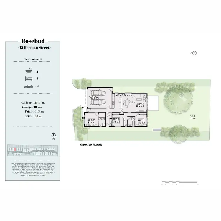 Floorplan of Homely unit listing, 19/15 Oakwood Court, Rosebud VIC 3939
