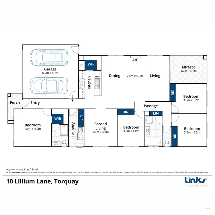 Floorplan of Homely house listing, 10 Lillium Lane, Torquay VIC 3228