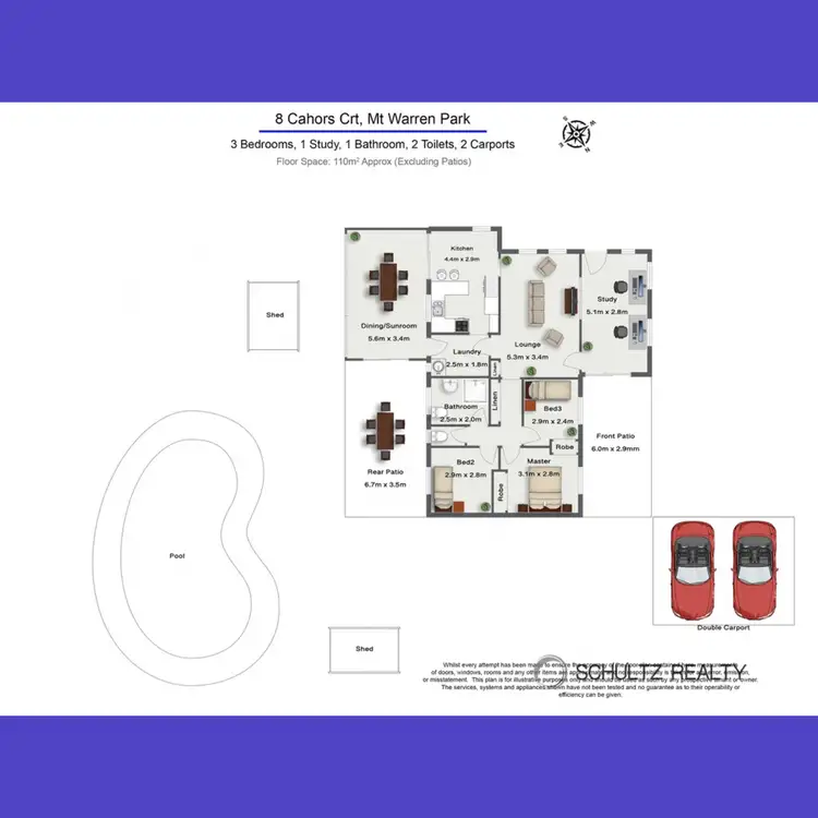 Floorplan of Homely house listing, 8 Cahors Court, Mount Warren Park QLD 4207