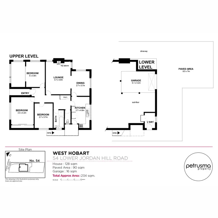 Floorplan of Homely house listing, 54 Lower Jordan Hill Road, West Hobart TAS 7000