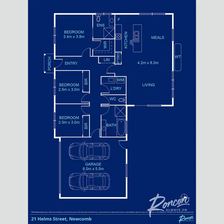 Floorplan of Homely house listing, 21 Helms Street, Newcomb VIC 3219