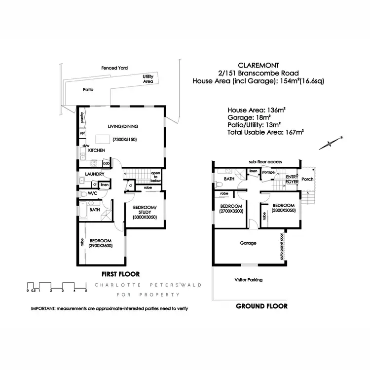 Floorplan of Homely villa listing, 2/151 Branscombe Road, Claremont TAS 7011