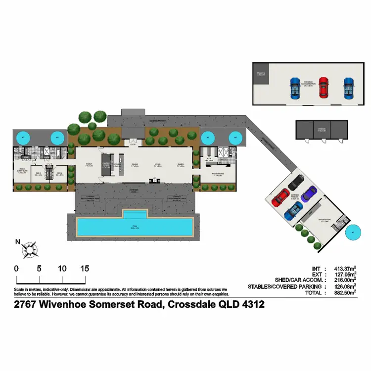 Floorplan of Homely rural property listing, 2767 Wivenhoe Somerset Road, Crossdale QLD 4312