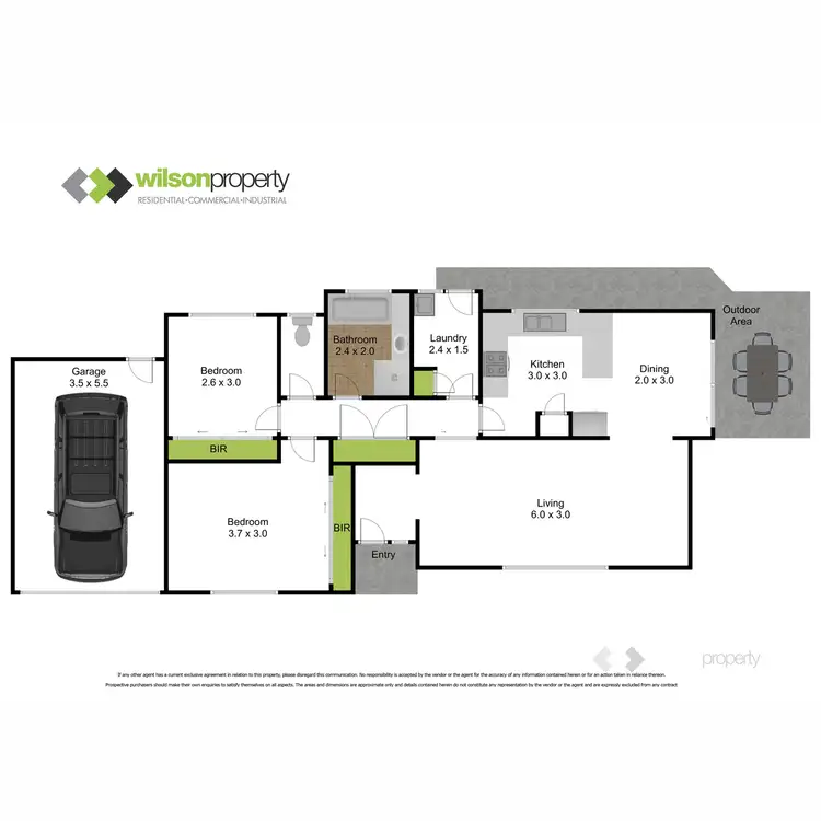 Floorplan of Homely unit listing, 2/11 Wotan Court, Traralgon VIC 3844