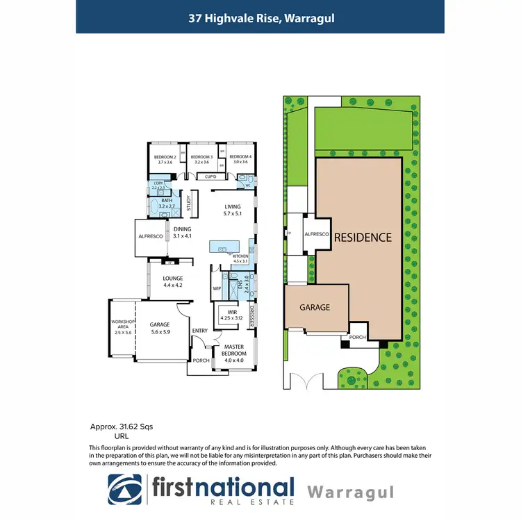 Floorplan of Homely house listing, 37 Highvale Rise, Warragul VIC 3820