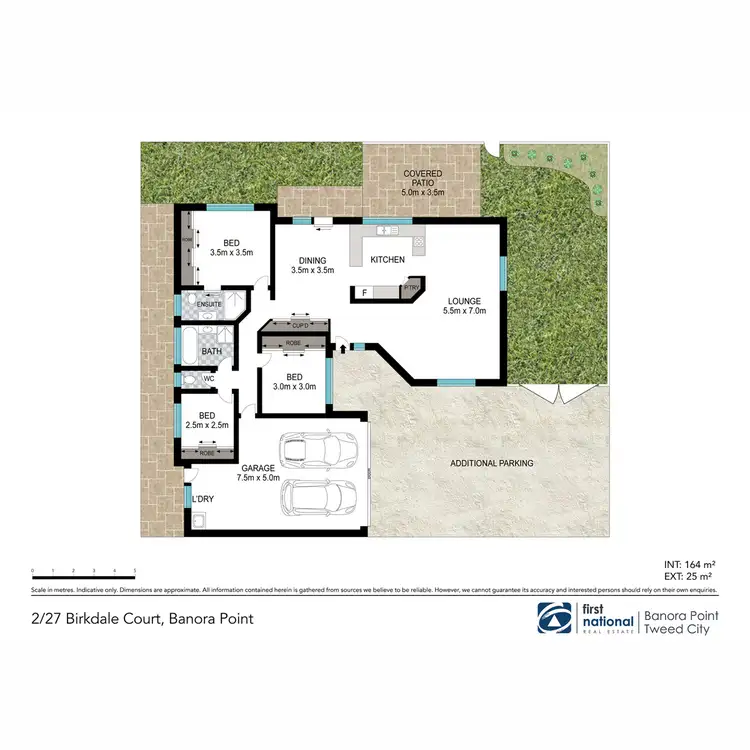 Floorplan of Homely semi-detached listing, 2/27 Birkdale Court, Banora Point NSW 2486