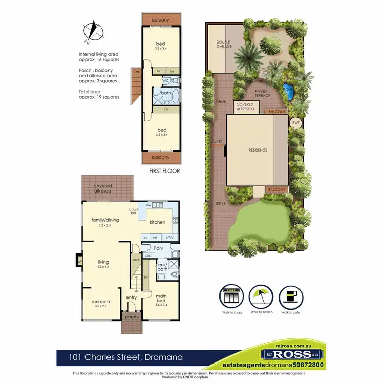 Floorplan of Homely house listing, 101 Charles Street, Dromana VIC 3936