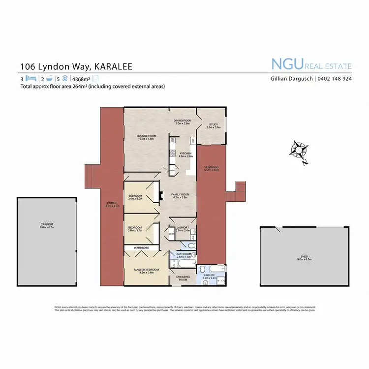 Floorplan of Homely house listing, 106 Lyndon Way, Karalee QLD 4306