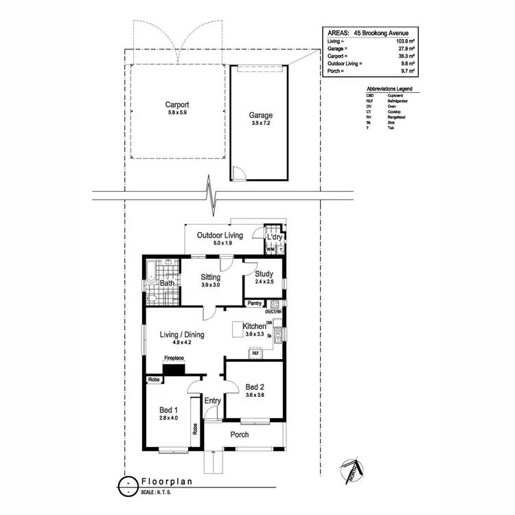 Floorplan of Homely house listing, 45 Brookong Avenue, Wagga Wagga NSW 2650
