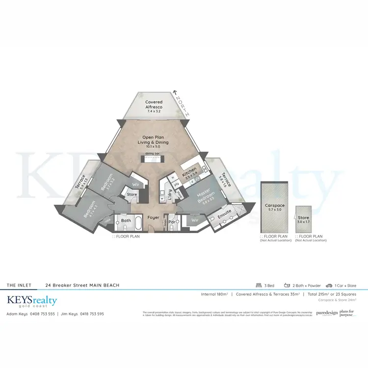 Floorplan of Homely apartment listing, 2A/24 Breaker Street, Main Beach QLD 4217