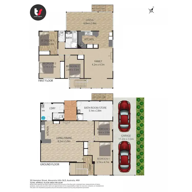 Floorplan of Homely house listing, 30 Hampton Street, Alexandra Hills QLD 4161