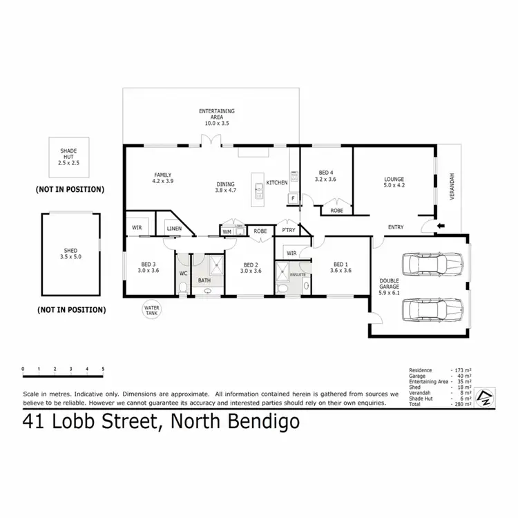 Floorplan of Homely house listing, 41 Lobb Street, North Bendigo VIC 3550