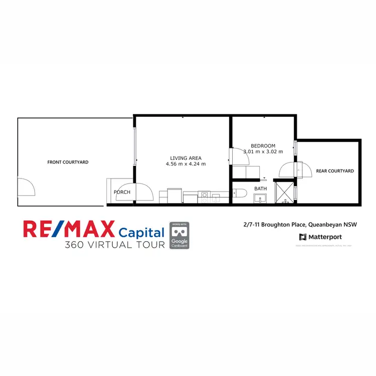 Floorplan of Homely unit listing, 2/7 -11 Broughton Place, Queanbeyan NSW 2620