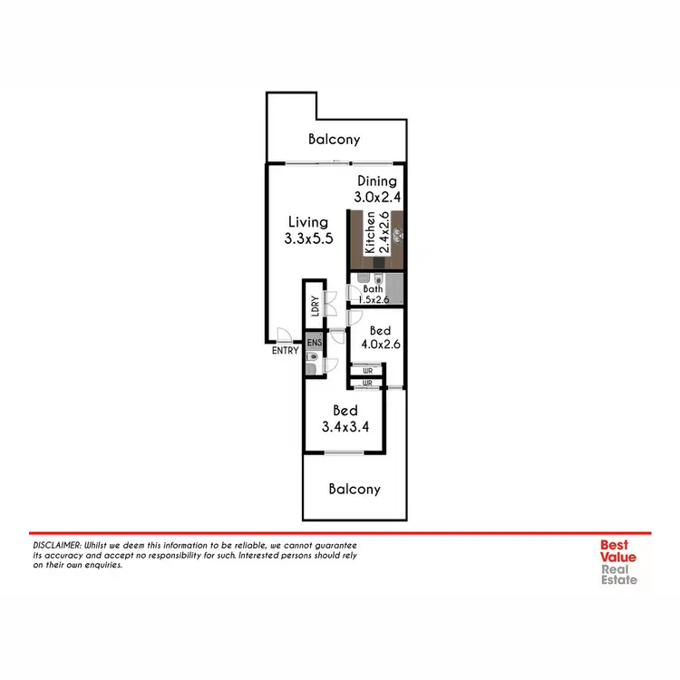 Floorplan of Homely unit listing, 4/54 King Street, St Marys NSW 2760
