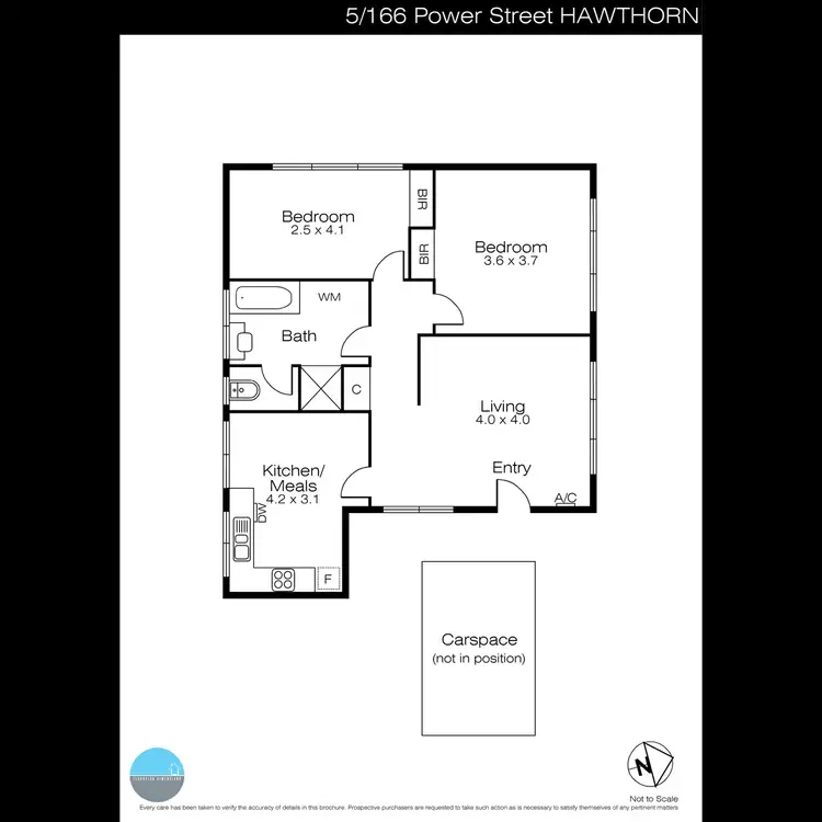Floorplan of Homely apartment listing, 5/166 Power Street, Hawthorn VIC 3122