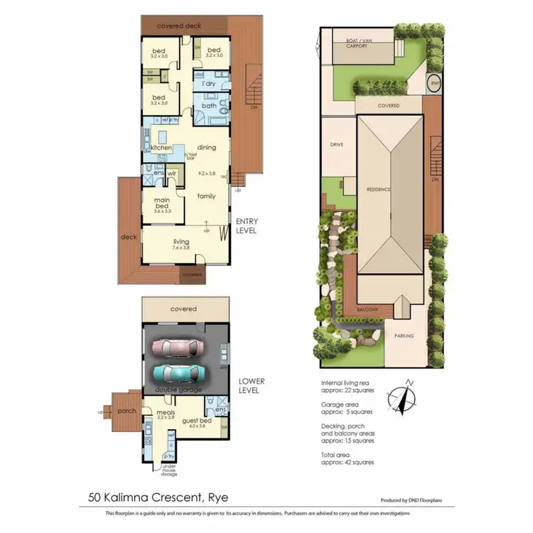 Floorplan of Homely house listing, 50 Kalimna Crescent, Rye VIC 3941