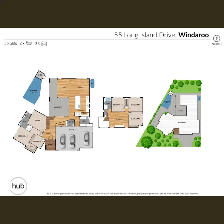 Floorplan of Homely house listing, 55 Long Island Drive, Windaroo QLD 4207