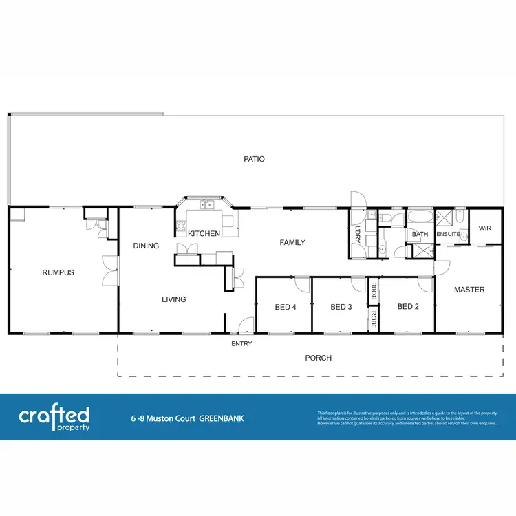 Floorplan of Homely house listing, 6-8 Muston Court, Greenbank QLD 4124