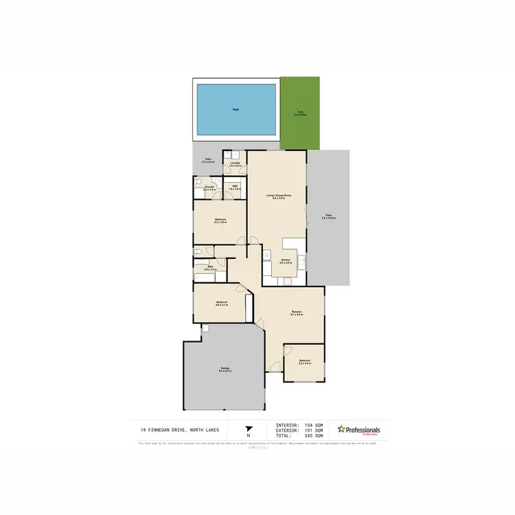 Floorplan of Homely house listing, 19 Finnegan Drive, North Lakes QLD 4509