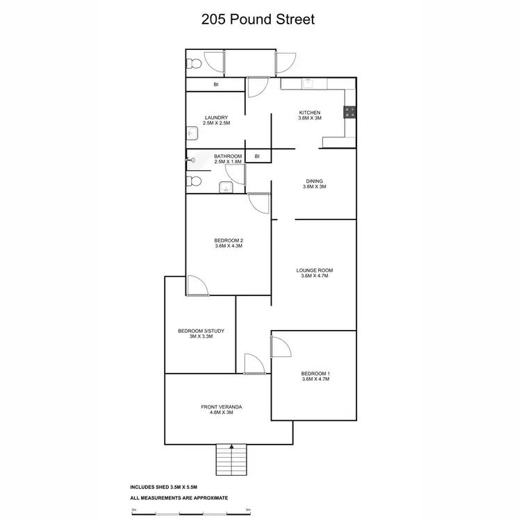 Floorplan of Homely house listing, 205 Pound Street, Grafton NSW 2460