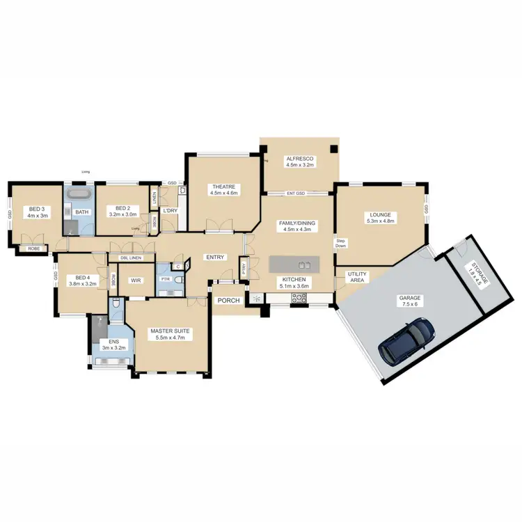 Floorplan of Homely house listing, 25 Emmer Green Retreat, Cranbourne East VIC 3977
