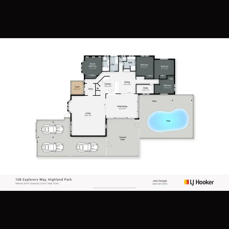 Floorplan of Homely house listing, 108 Explorers Way, Highland Park QLD 4211