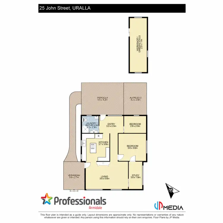 Floorplan of Homely house listing, 25 John Street, Uralla NSW 2358