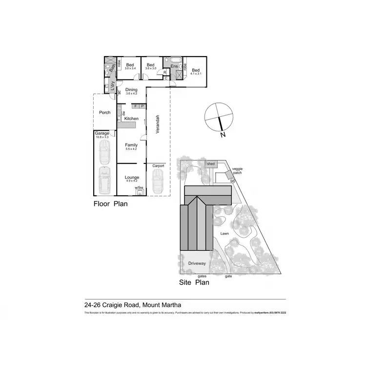 Floorplan of Homely house listing, 24-26 Craigie Road, Mount Martha VIC 3934