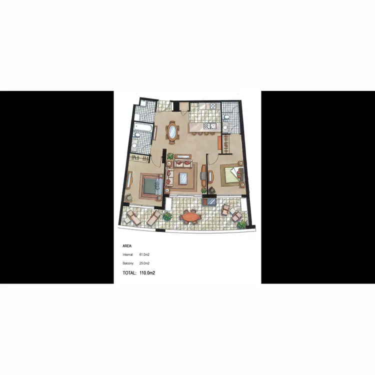 Floorplan of Homely apartment listing, 271/82 Boundary Street, Brisbane City QLD 4000