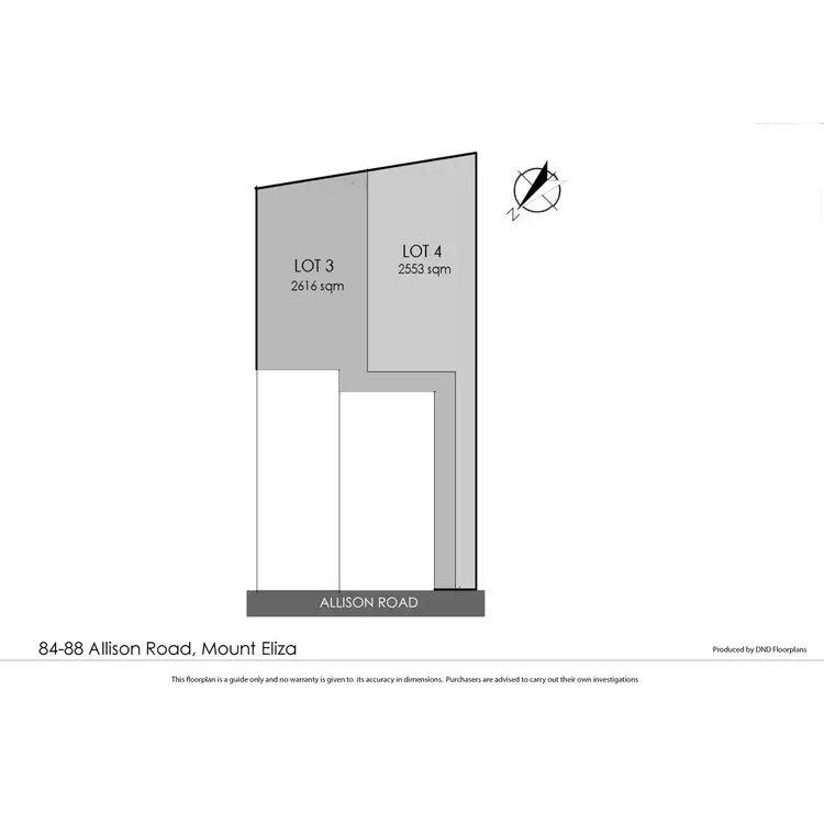 Floorplan of Homely land listing, 84A Allison Road, Mount Eliza VIC 3930