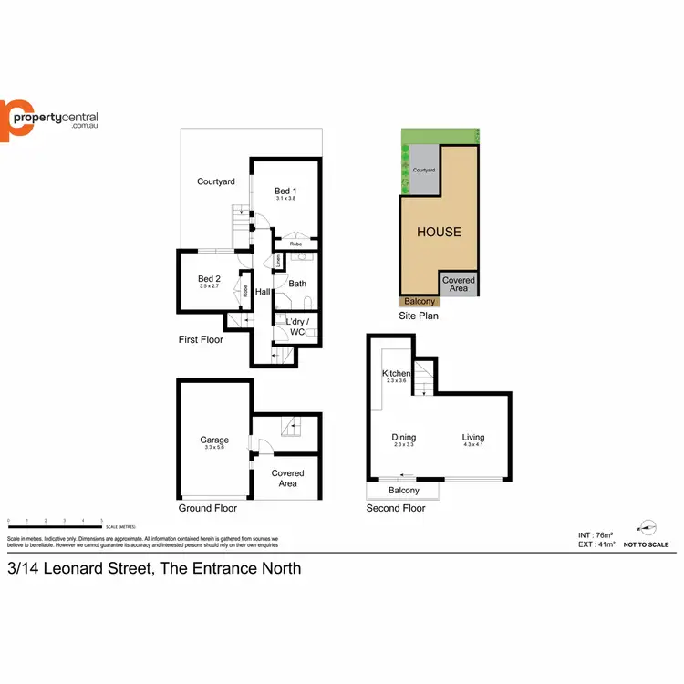 Floorplan of Homely townhouse listing, 3/14 Leonard Street, The Entrance North NSW 2261