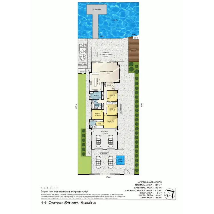 Floorplan of Homely house listing, 44 Oomoo Street, Buddina QLD 4575
