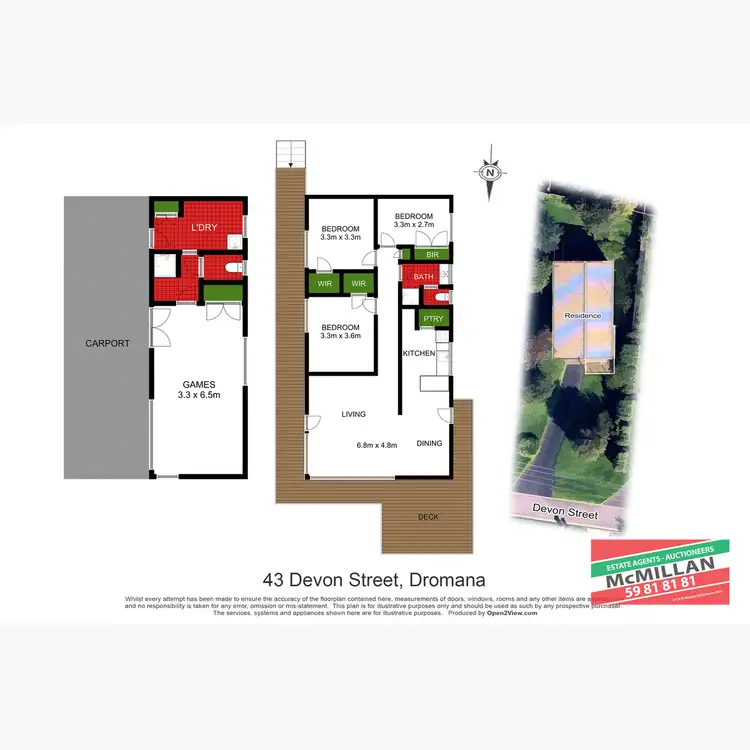 Floorplan of Homely house listing, 43 Devon Street, Dromana VIC 3936