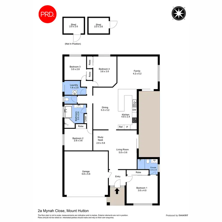 Floorplan of Homely house listing, 2A Mynah Close, Mount Hutton NSW 2290