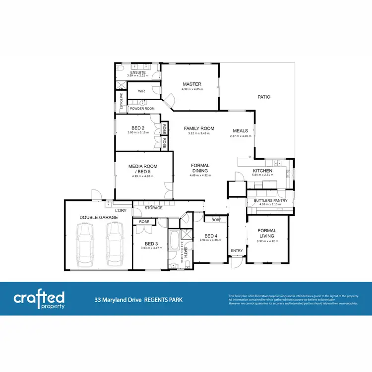 Floorplan of Homely house listing, 33 Maryland Drive, Regents Park QLD 4118