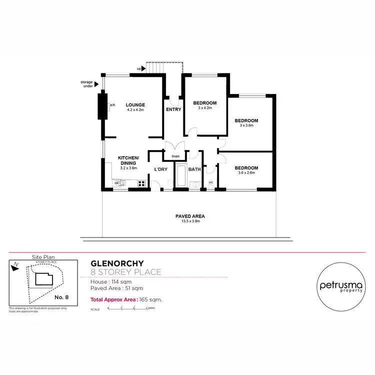 Floorplan of Homely house listing, 8 Storey Place, Glenorchy TAS 7010