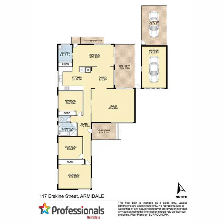 Floorplan of Homely house listing, 117 Erskine Street, Armidale NSW 2350