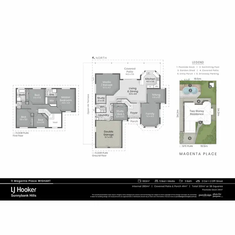 Floorplan of Homely house listing, 11 Magenta Place, Wishart QLD 4122
