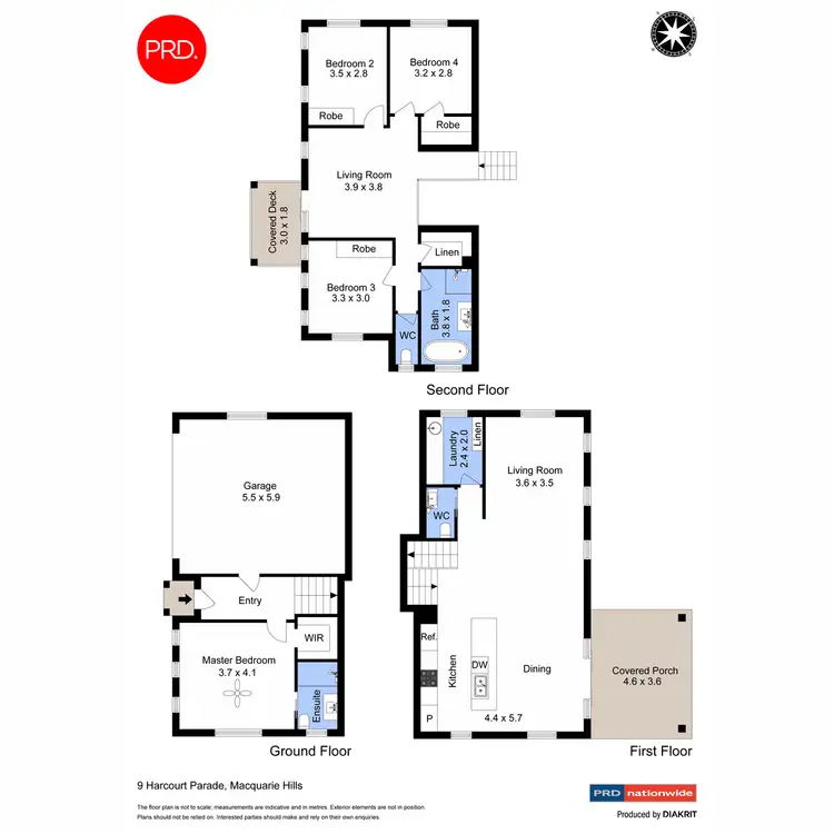 Floorplan of Homely house listing, 9 Harcourt Parade, Macquarie Hills NSW 2285